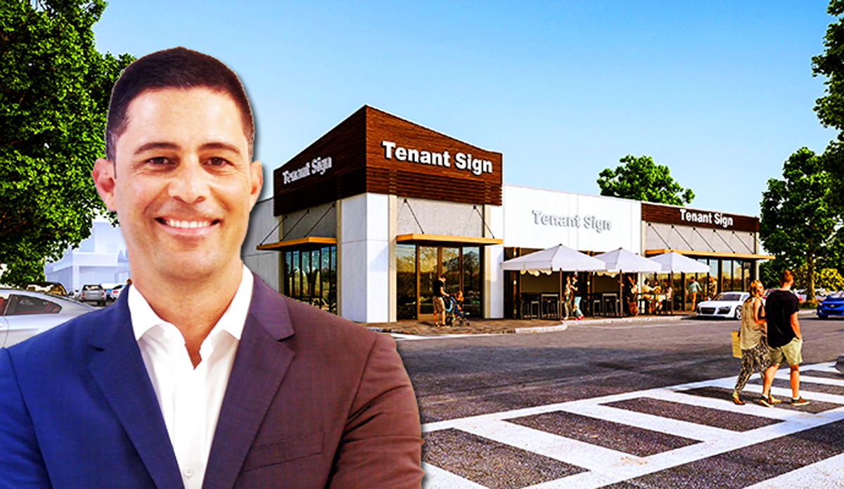 Rendering concept of Pinecrest Shoppes and MMG's Gabriel Navarro (Credit: MMG)