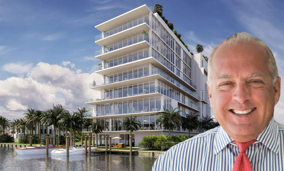 Rendering of Opus Bay Harbor and Congress Group president Dean Stratouly