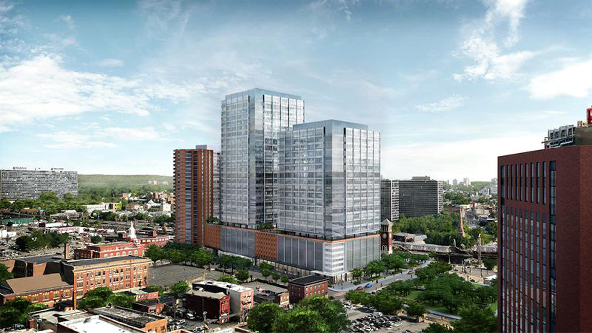 Rendering of the development in Newark, New Jersey (Credit: SJP Properties)