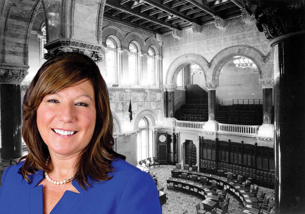 Susan Serino and the New York Senate Chamber