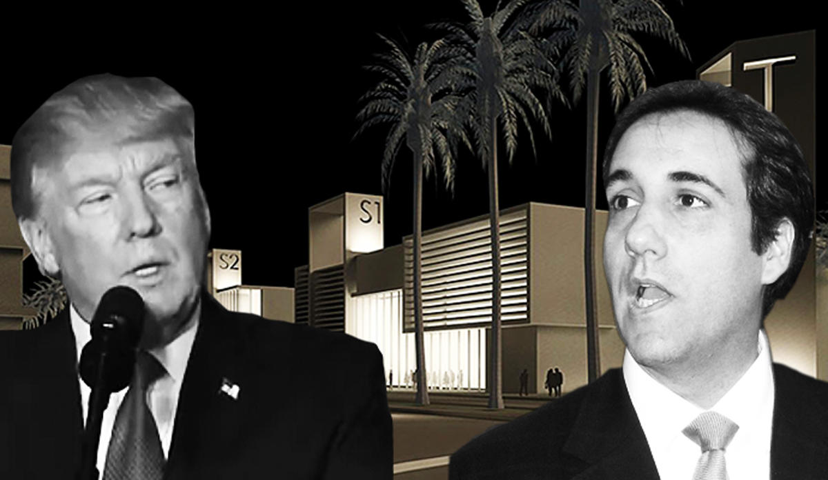 Renderings of Trump Studio City, Donald Trump and Michael Cohen