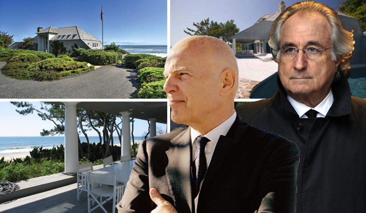 The Montauk beach home, Steve Roth and Bernie Madoff (Credit: Corcoran, Vornado and Getty Images)