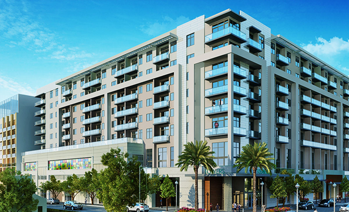 Renderings of the apartment building at 200 Second Street in West Palm Beach