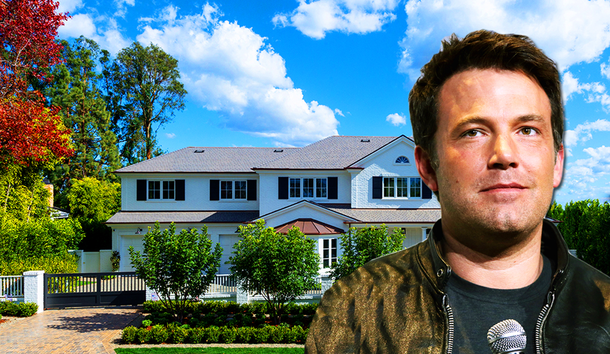 Ben Affleck and the property (Credit: Gary Glass Estates, Wikimedia Commons)