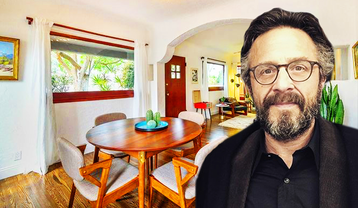Marc Maron and his house (Credit: Wikimedia Commons, Redfin)