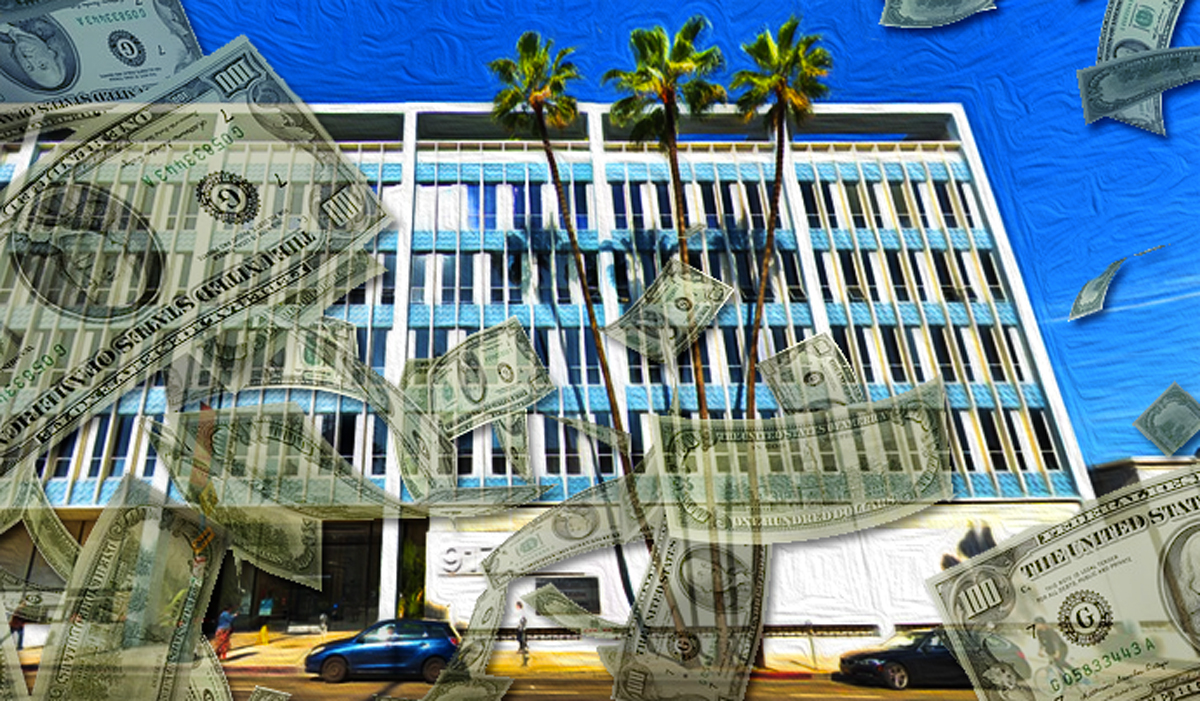 The office building at 9171 Wilshire Boulevard in Beverly Hills