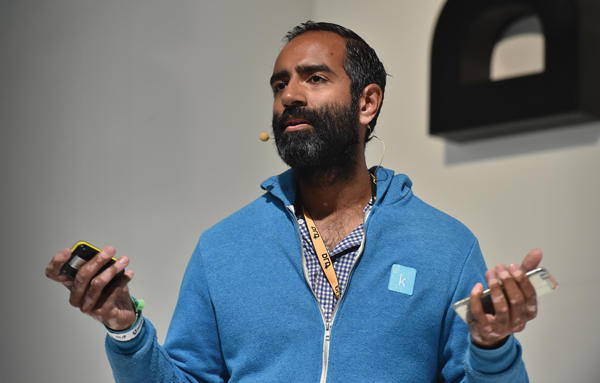 Knotel’s Amol Sarva at a conference in Munich, Germany in 2015