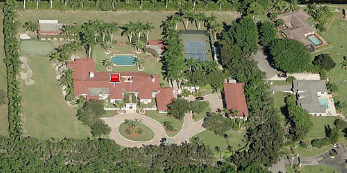 Chris Evert's estate west of Boca Raton (Credit: www.cownetworth.com)