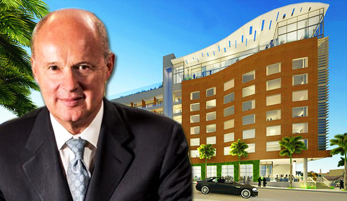 Rendering of project and Concord Hospitality's Mark Laport (Credit: Navarro Lowrey and Concord Hospitality)