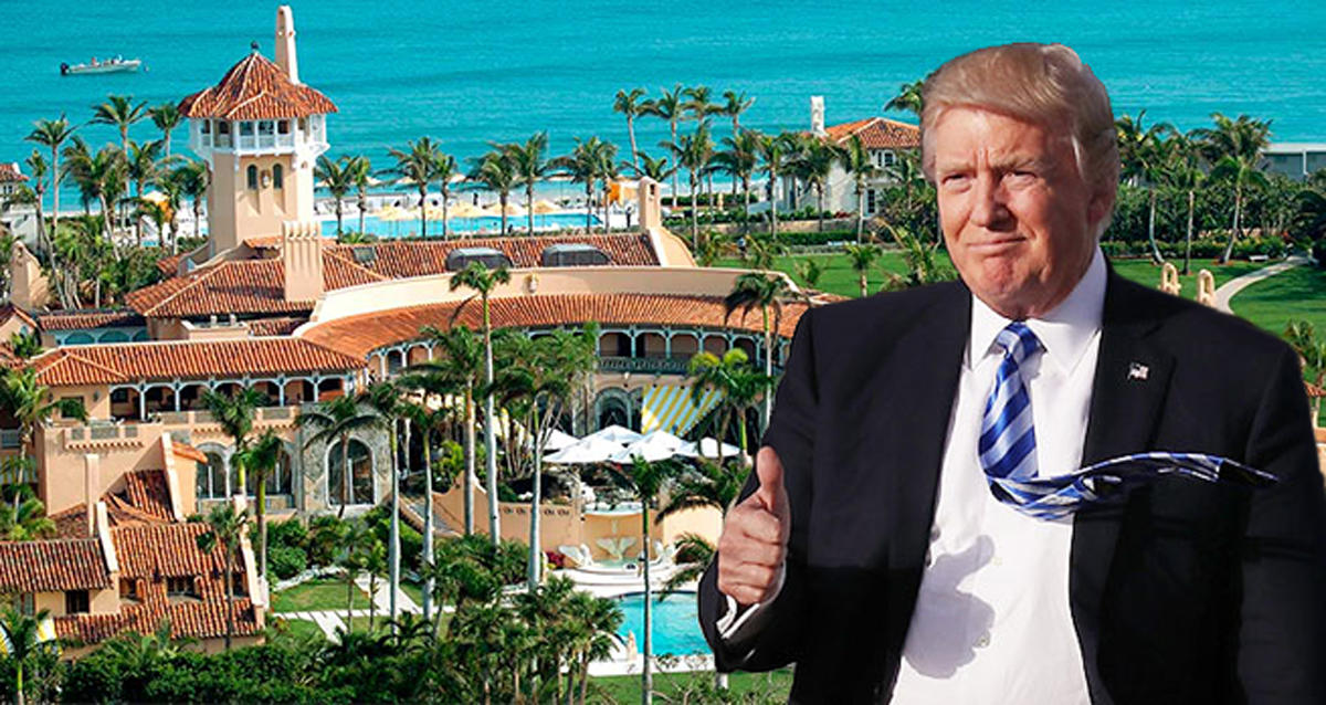 President Donald Trump and Mar-a-Lago (Credit: Getty Images)