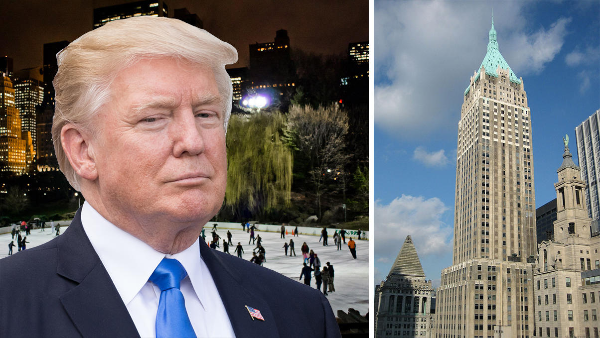 President Donald Trump, Wollman Rink and 40 Wall Street
