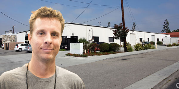 Ring founder and CEO Jamie Siminoff, with the property at 12515 Cerise Avenue (Flickr/Loopnet)