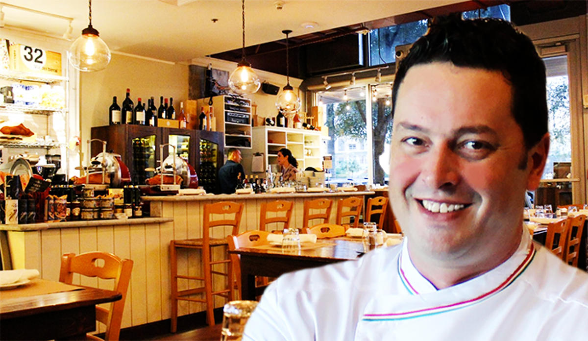 Salumeria 104 in Midtown Miami and co-owner Angelo Masarin