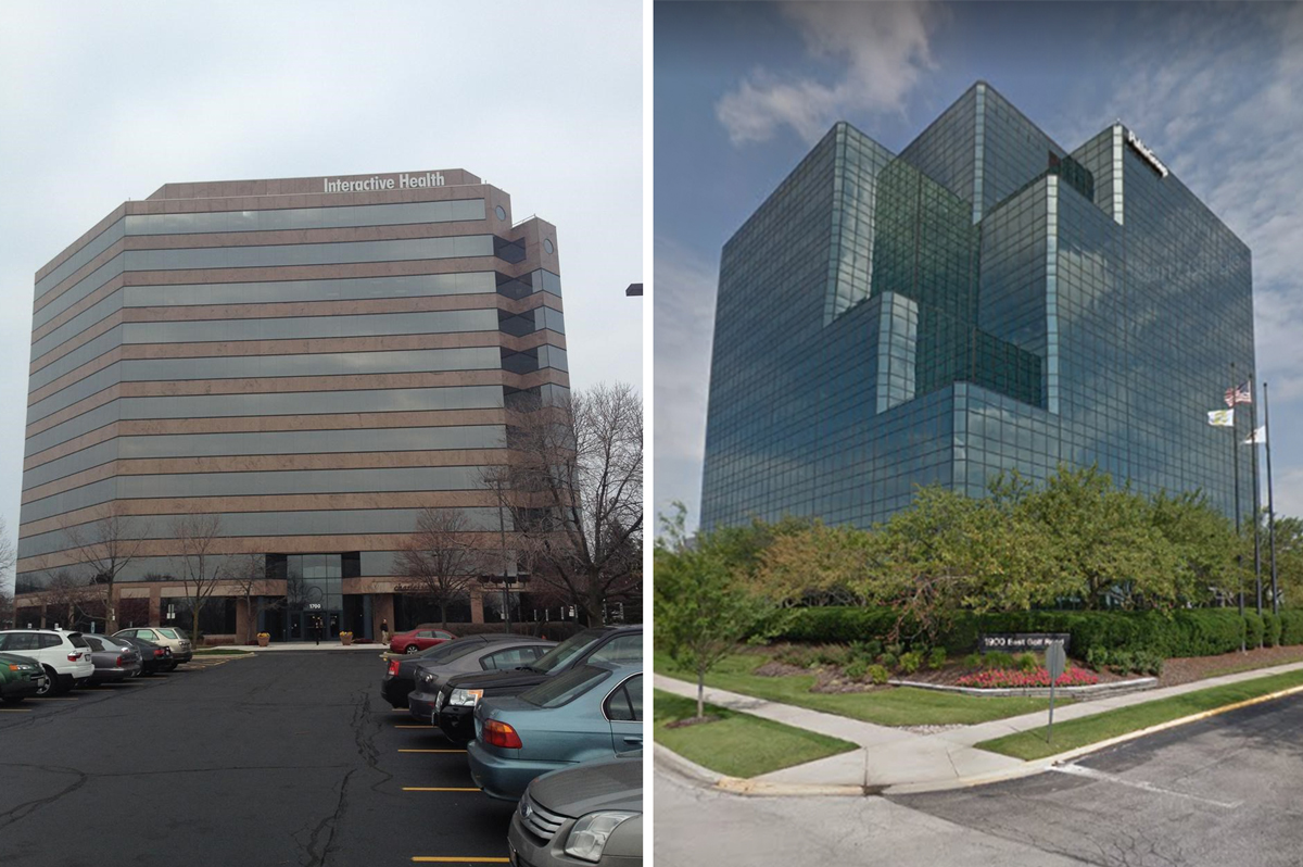Sovereign Partners is selling Centennial Center and Two Century Centre in Schaumburg