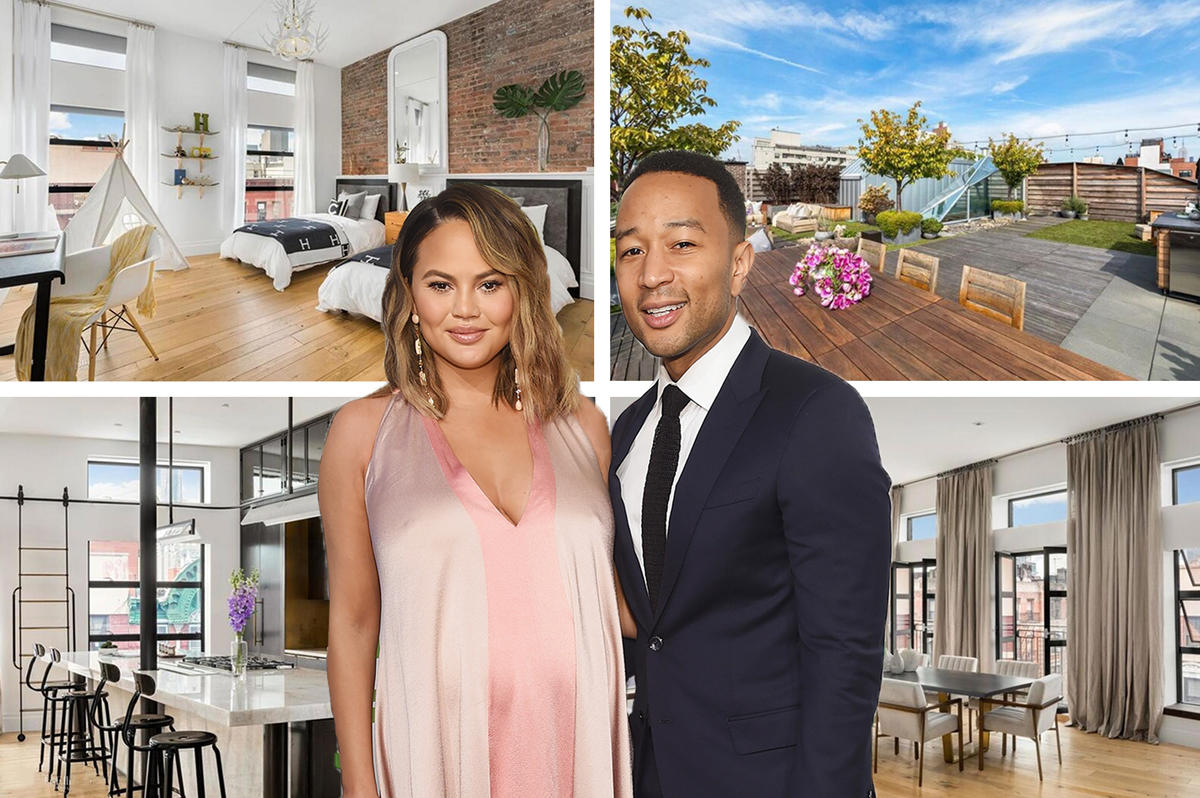 From left to right: Chrissy Teigen and John Legend