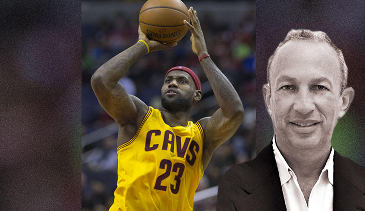 Lebron James and David Edelstein (Credit: Wikimedia Commons)