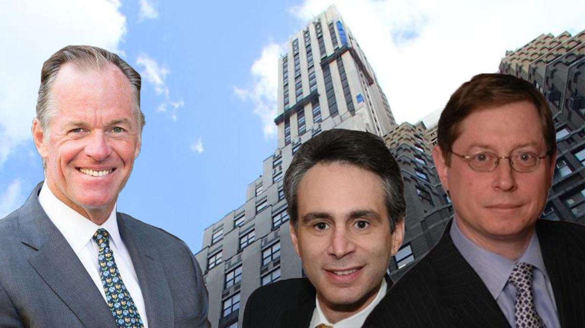 From left: Paul Massey, Neil Heilberg, Michael Wlody and 275 Madison Avenue (Credit: LinkedIn)