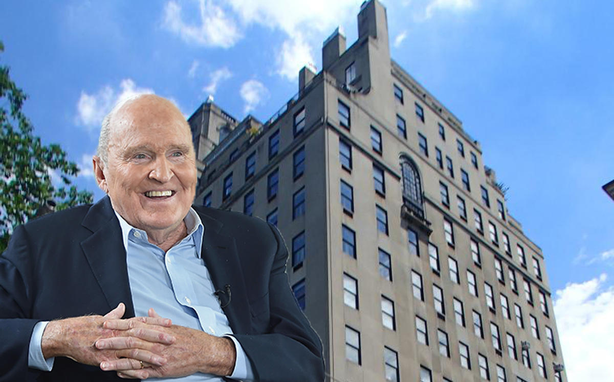 Former General Electric CEO Jack Welch and 834 Fifth Avenue (Credit: Getty Images)