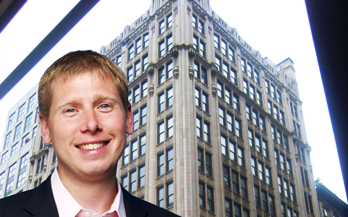 Digital Currency Group's Barry Silbert and 250 Park Avenue South (Credit: Twitter and Agorafy)