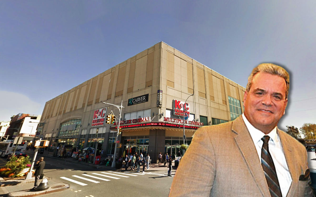 Carl Mattone and 159-02 Jamaica Avenue in Queens (Credit: Carl Mattone and Google Images)
