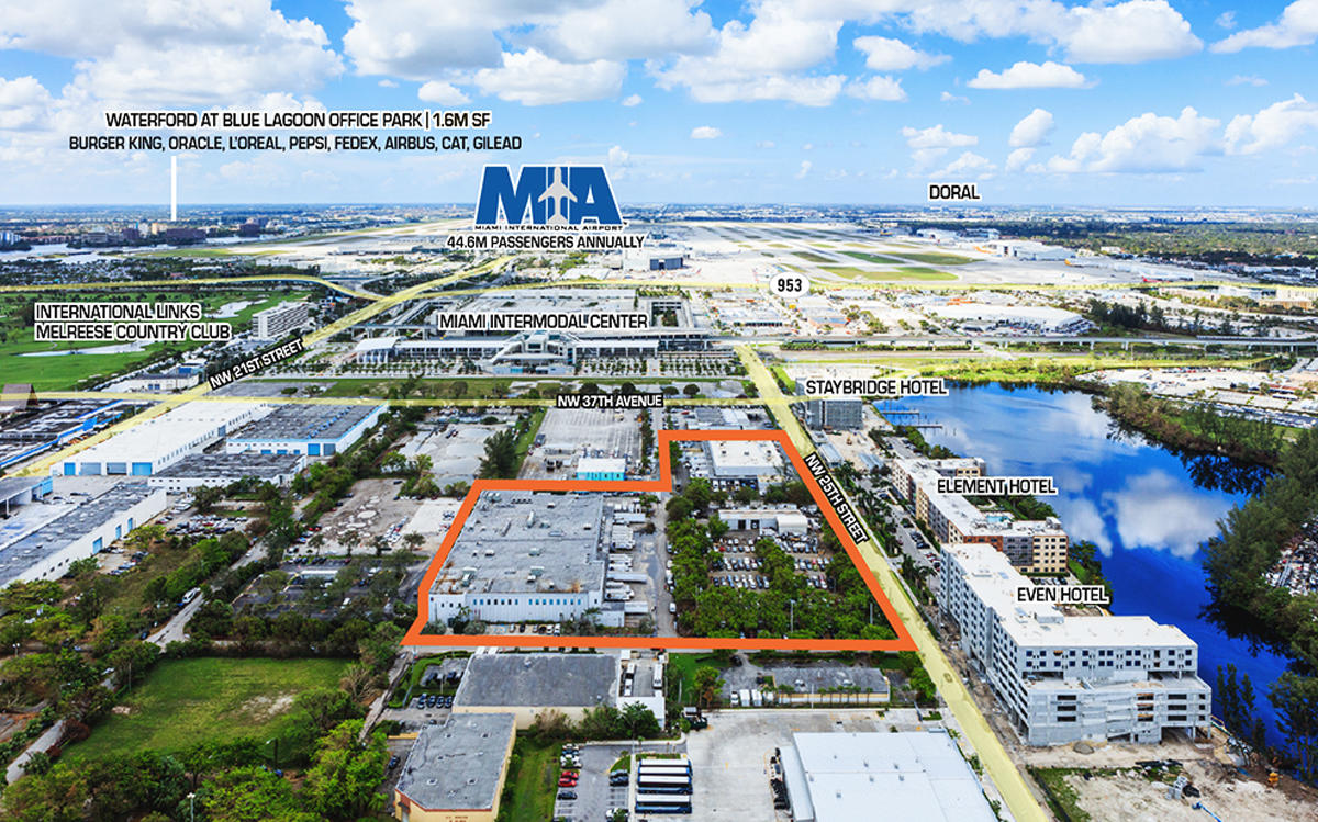 Renderings of the property at 3630 Northwest 25th Street near the Miami International Airport