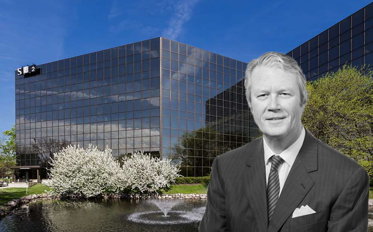 CEO Paul Zeller and Old Orchard Towers (Credit: Zeller Realty Group)