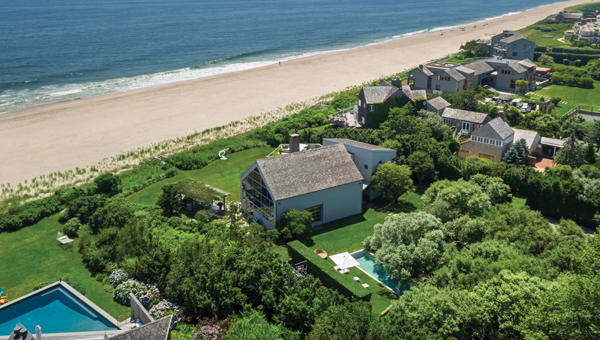 The three-bedroom home at 135 Crestview Lane in Sagaponack was listed at just under $50 million by Justin Agnello and his team at Douglas Elliman.
