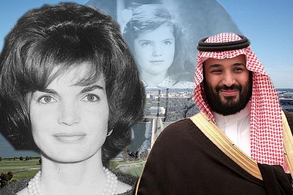 Jacqueline Kennedy Onassis, young Jacqueline, Saudi Crown Prince Mohammed bin Salman. (Credit from left: John F. Kennedy Library, Max Pixel, Kremlin)