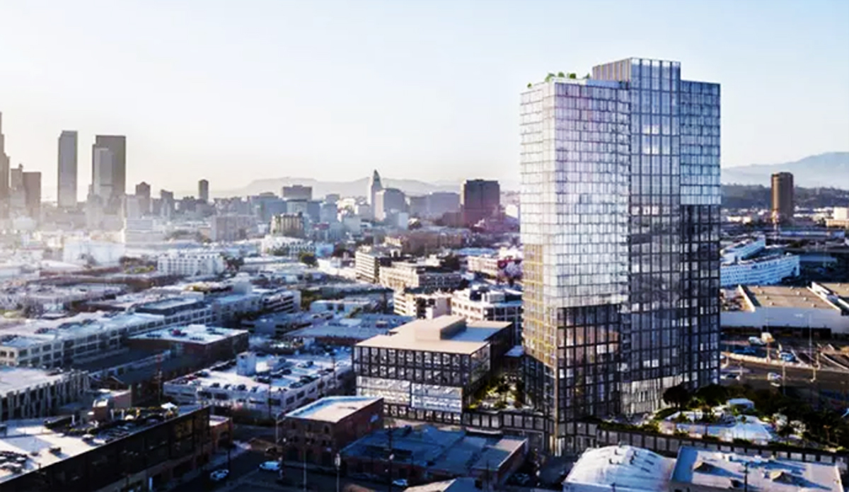 A rendering of the latest version of 520 Mateo (Credit: Department of City Planning)
