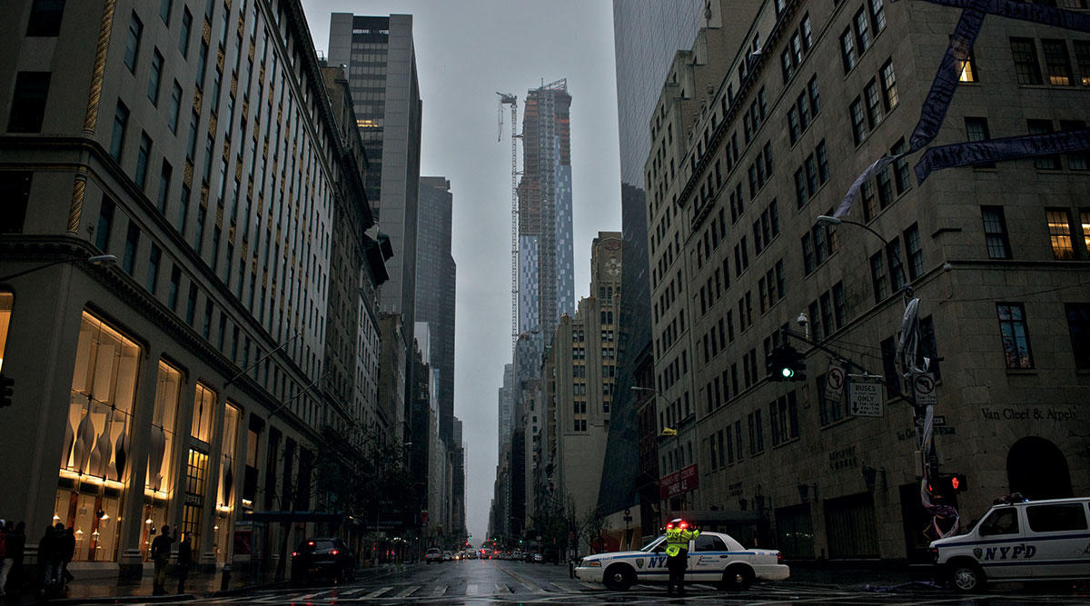 Hurricane Sandy in New York City (Credit: Wikimedia Commons)