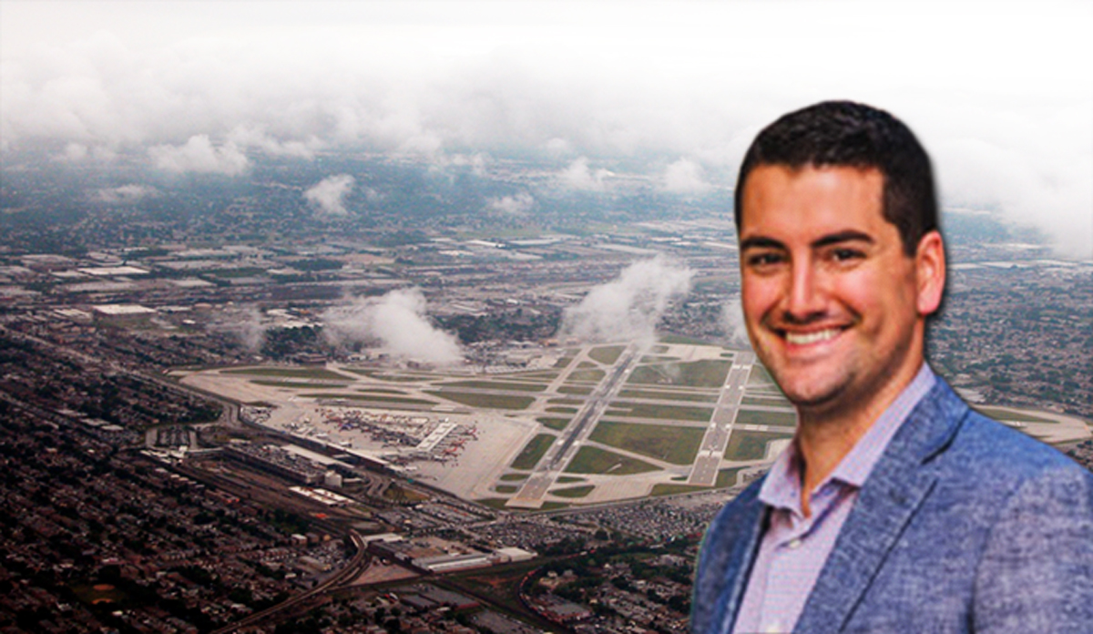 Icarus CEO David Pezzola, and Midway Airport (Credit: David Wilson via Flickr)