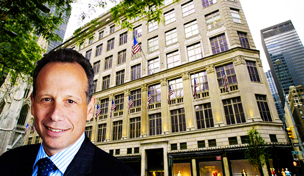 Jonathan Litt and Saks Fifth Avenue flagship in New York City (Credit: Getty Images)