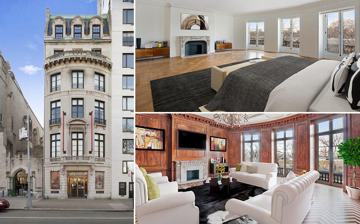 Exterior and Interior photos of 1083 Fifth Avenue (Credit: Curbed NY and Corcoran)