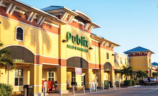 Publix (Fort Myers location pictured) has 1,100 stores nationwide and 227 in South Florida.
