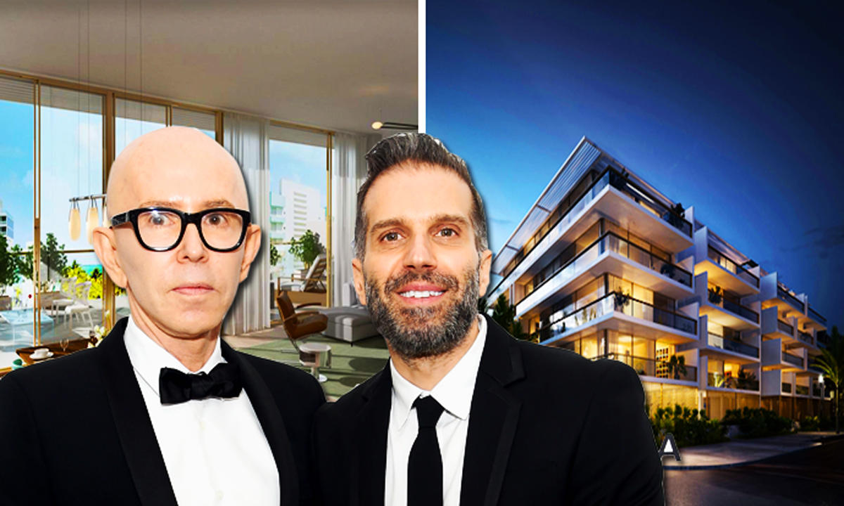 Richard Ferretti and James Gager and penthouse at Three Hundred Collins (Credit: Getty Images, Redfin)