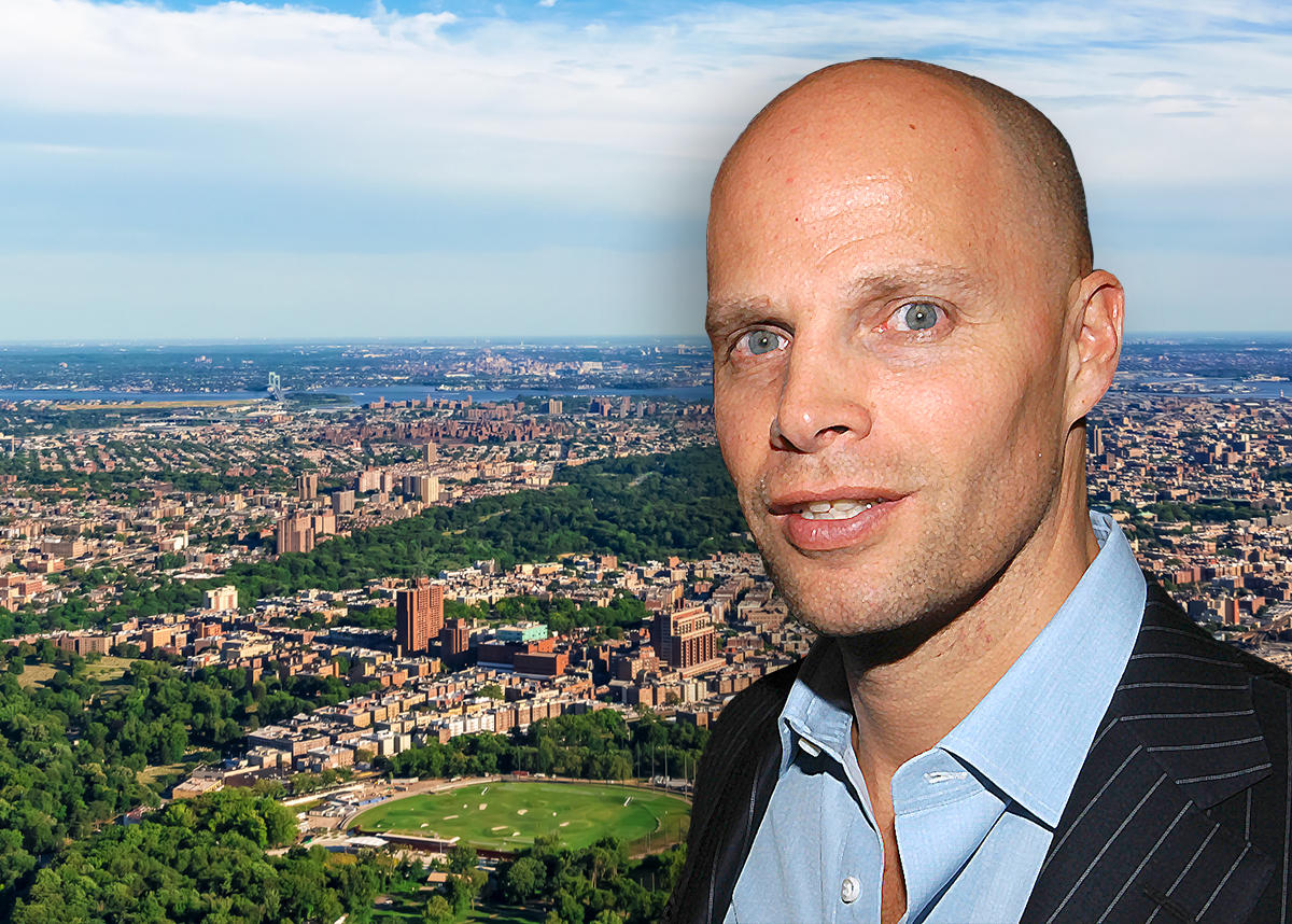 Keith Rubenstein and an aerial of the Bronx (Credit: iStock)