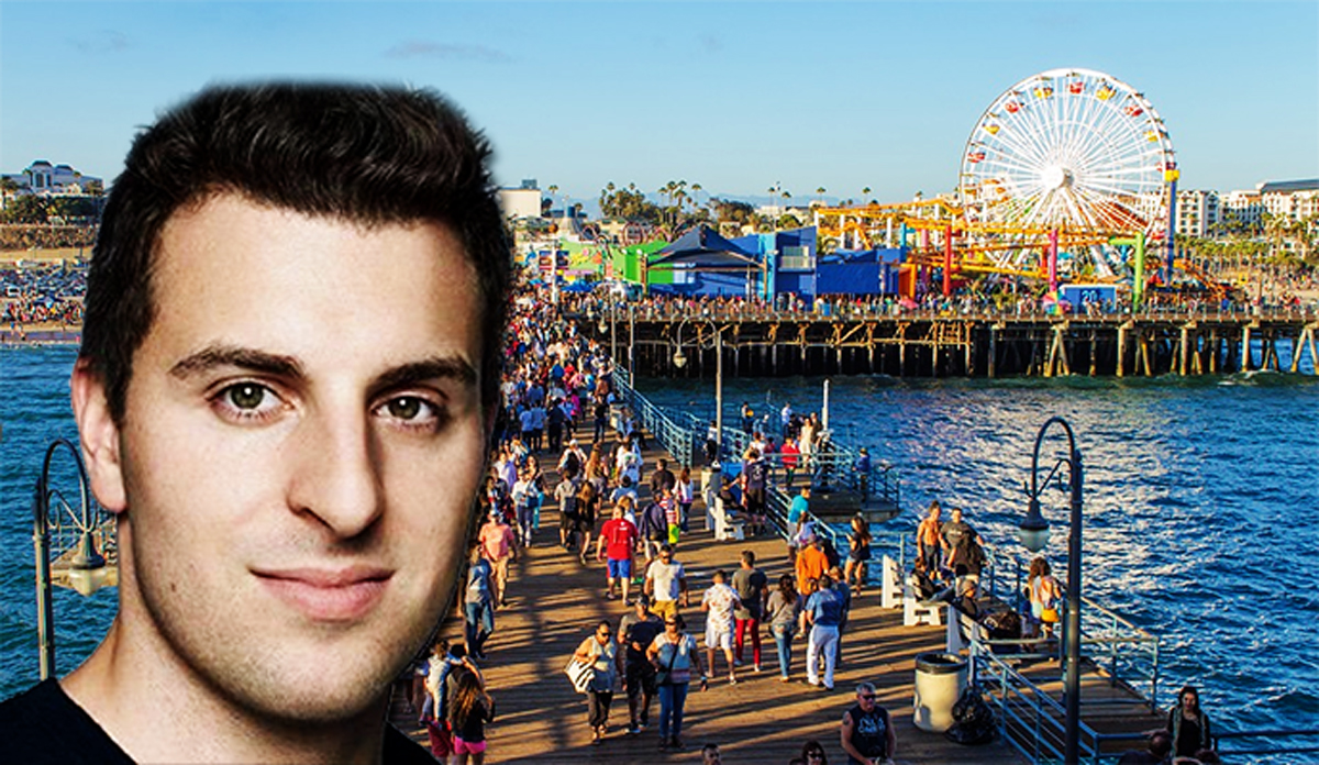 Santa Monica Pier and Airbnb CEO Brian Chesky
