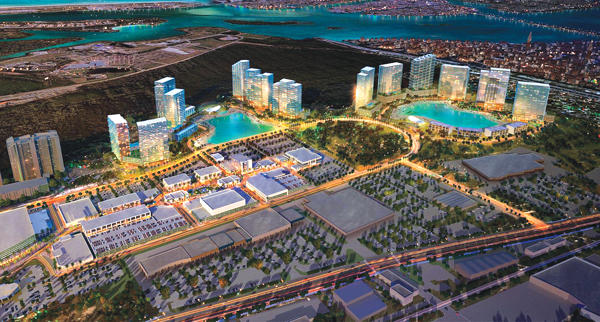 Biscayne Landing became SoLe Mia (rendering pictured) in 2015, when the LeFrak and Soffer families partnered on the deal.