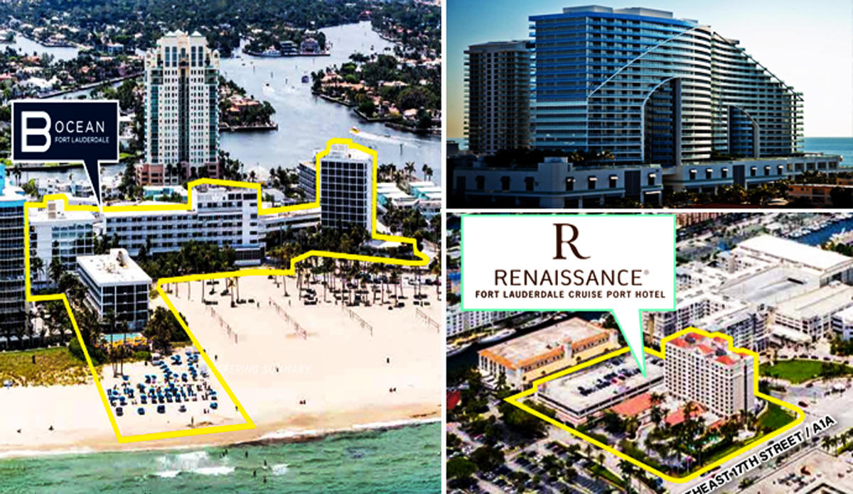 W Fort Lauderdale, B Ocean Resort and Renaissance Fort Lauderdale Cruise Port Hotel