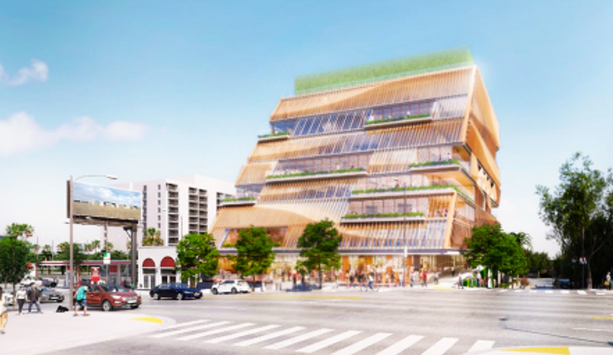 Gensler's design for the Arts Club building in West Hollywood (Credit: Gensler architects)