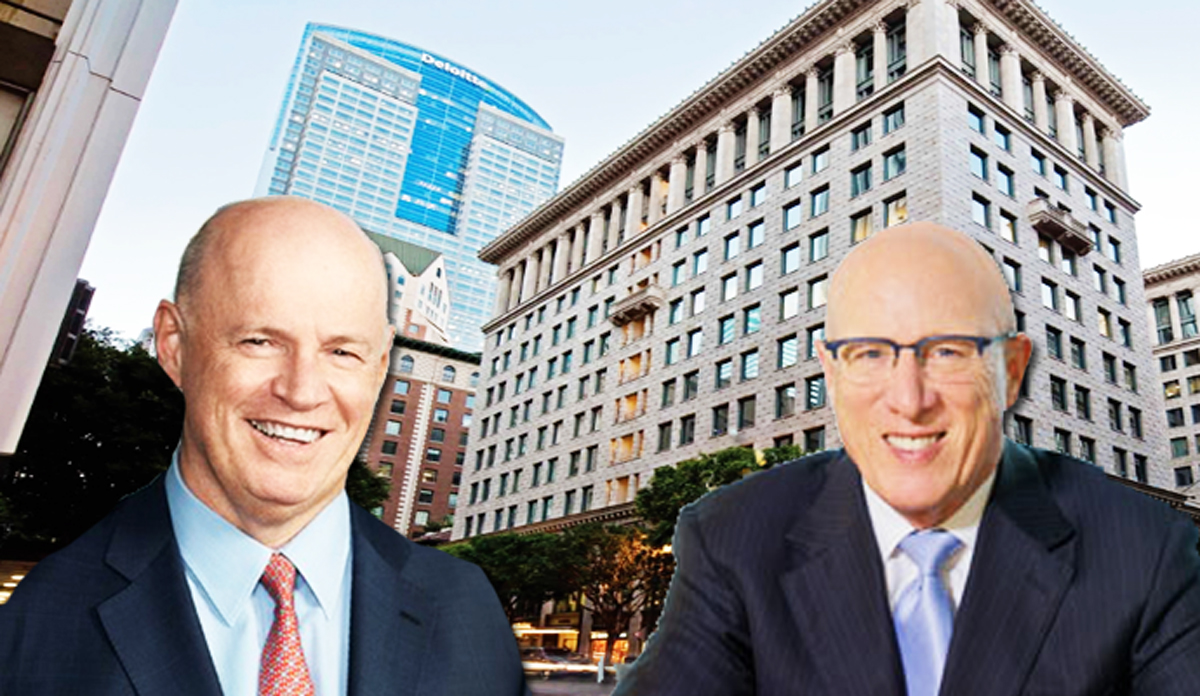Ivanhoe Cambridge Chairman and CEO Daniel Fournier &amp; Callahan Capital Properties CEO Timothy Callahan, with the property