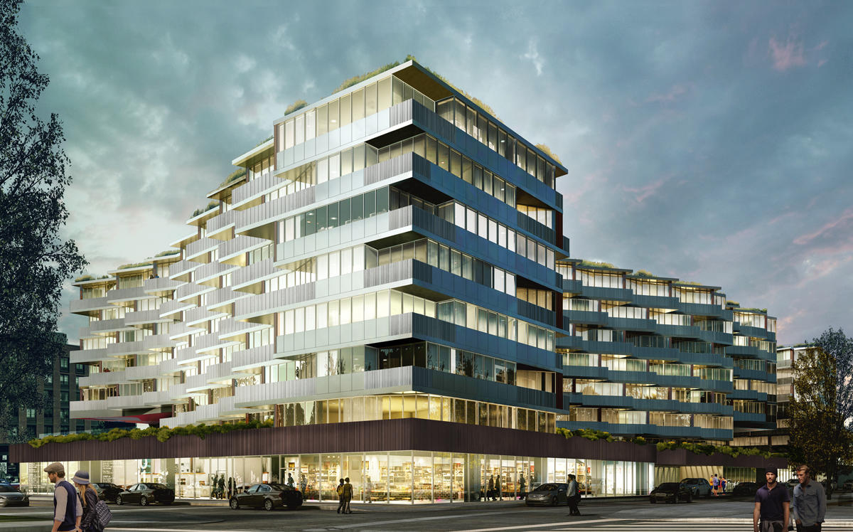 A rendering of 22 Clay Street in Greenpoint (Credit: ODA)