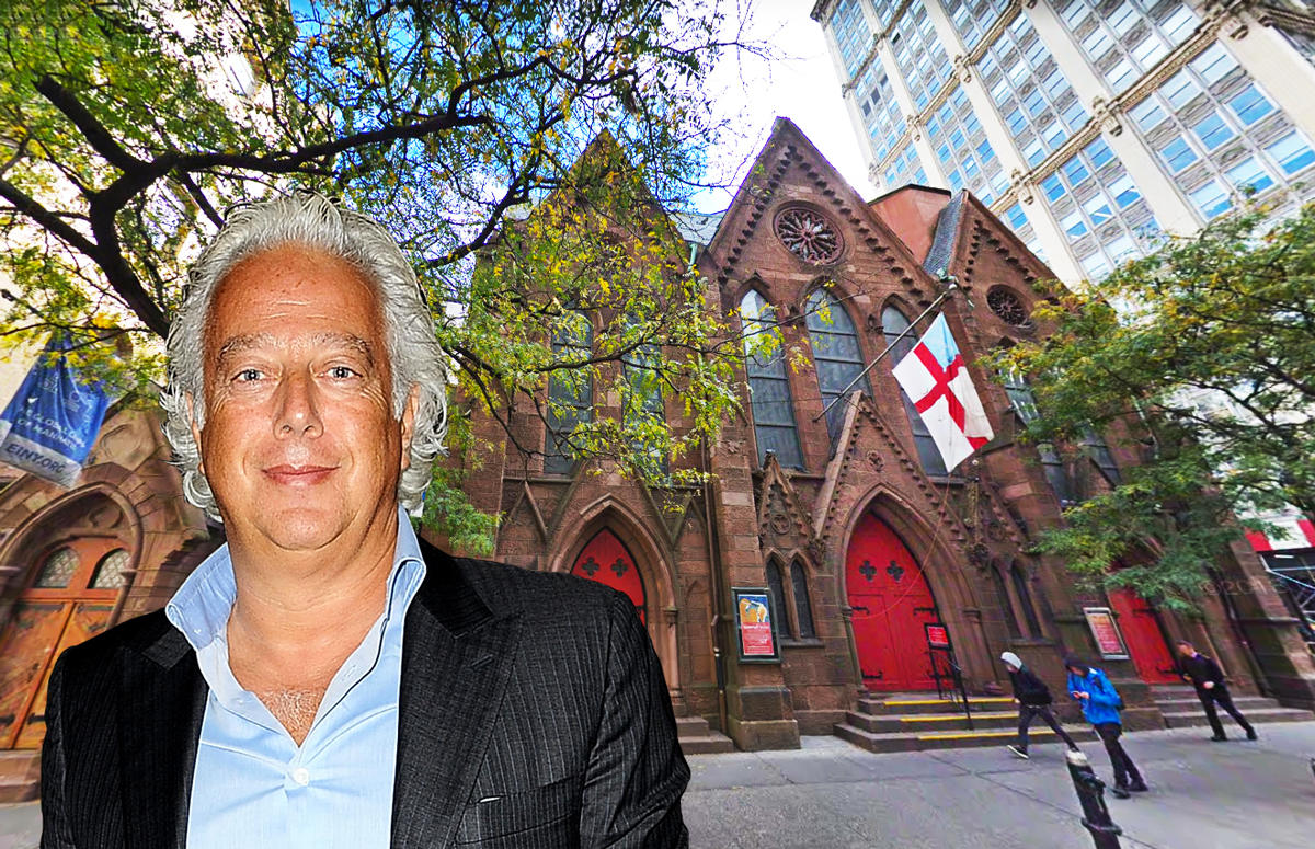 Aby Rosen of RFR Realty and the Renwick Gem Schoolhouse at 273 Park Avenue South (Credit: Google Maps)