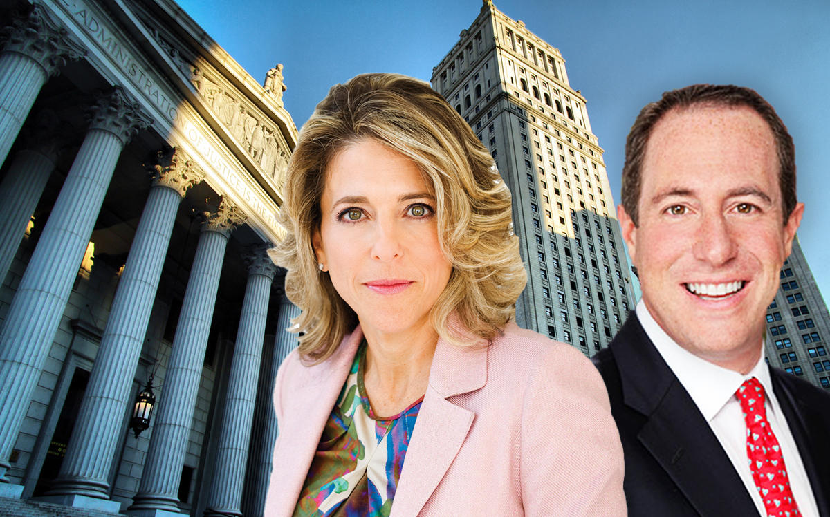 Pam Liebman, Steven Kliegerman, and a courthouse (Credit: iStock and Halstead)