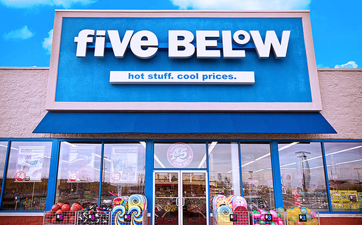 A Five Below storefront (Credit: Five Below)