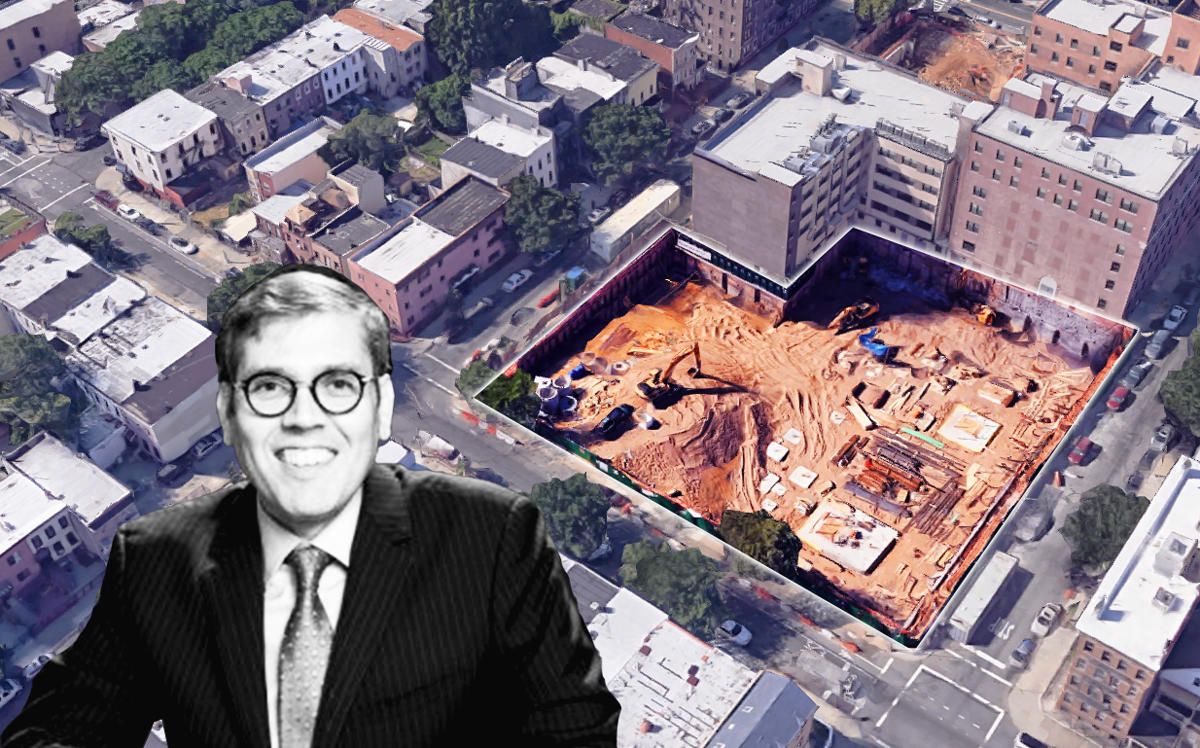 Ira Zlotowitz and the site at 340 Evergreen Avenue in Brooklyn (LinkedIn and Google Maps)
