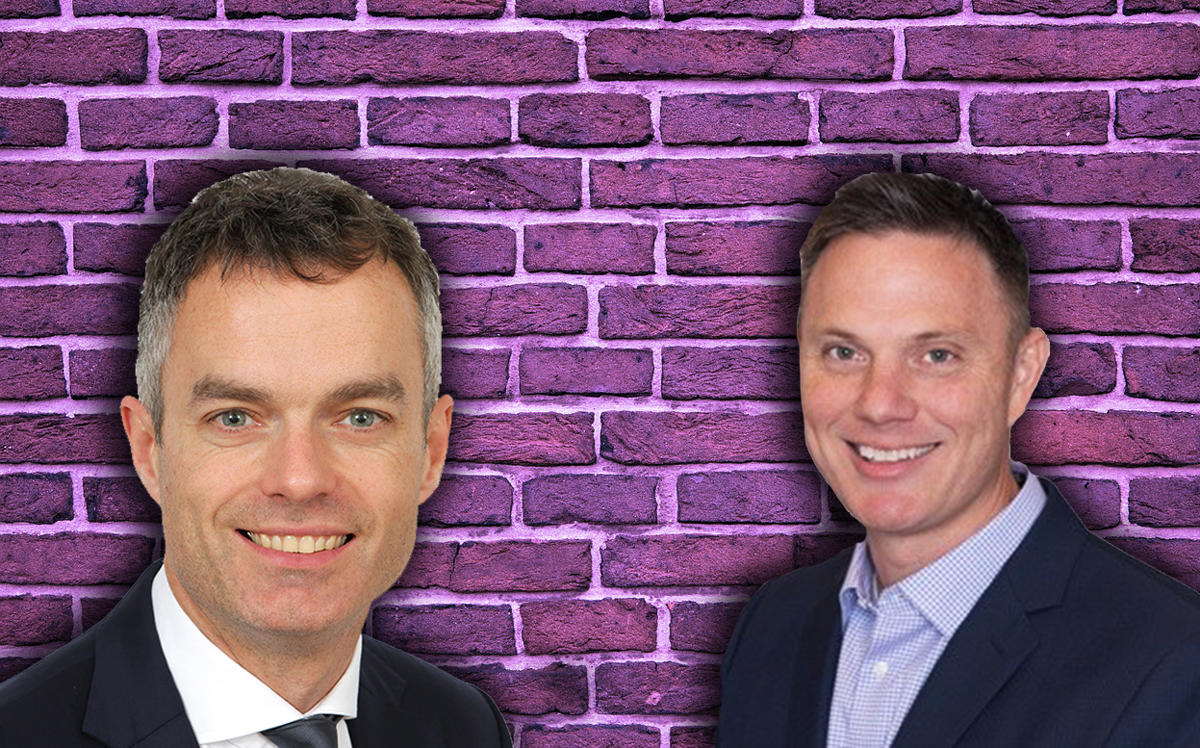 Purplebricks' CFO James Davies and USA CEO Eric Eckardt (Credit: Purplebricks and LinkedIn)