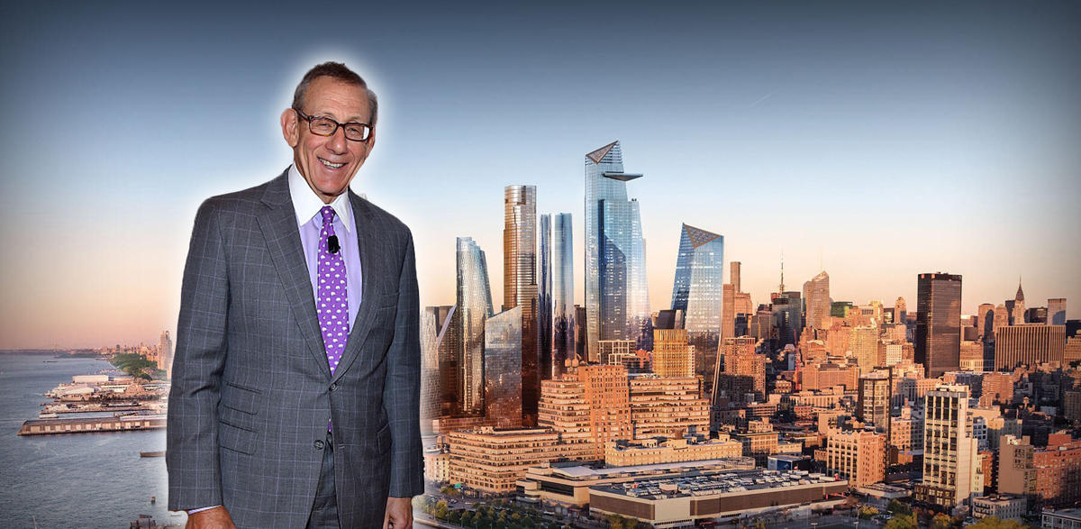 Stephen Ross and a wideshot of Hudson Yards (Credit: Getty Images and Hudson Yards NY)