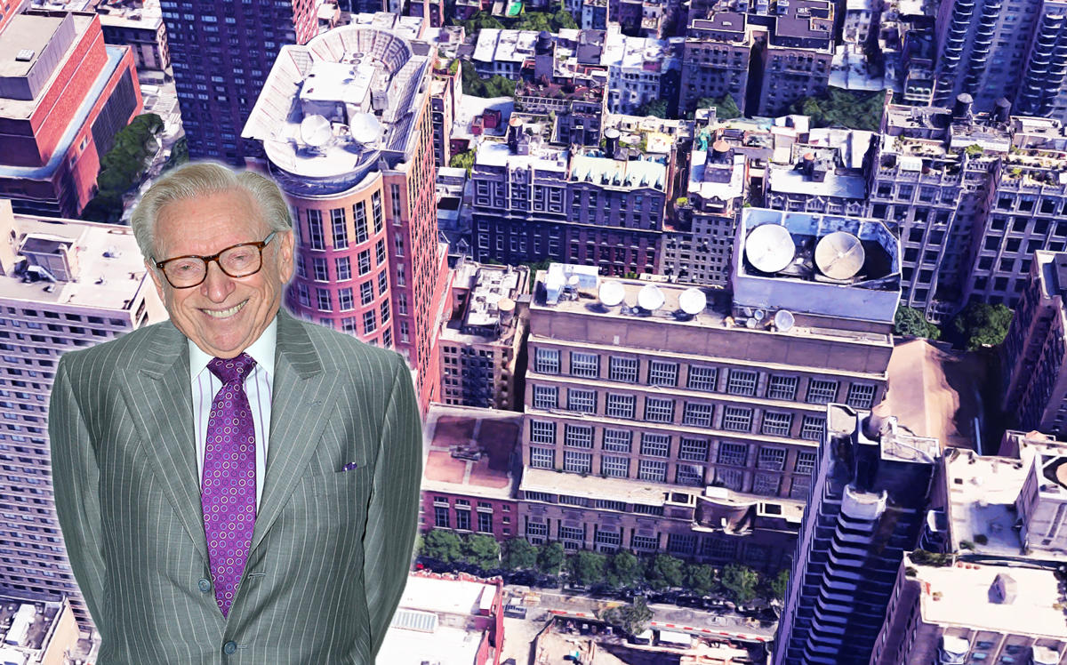Larry Silverstein and 77 West 66th Street (Credit: Google Maps)