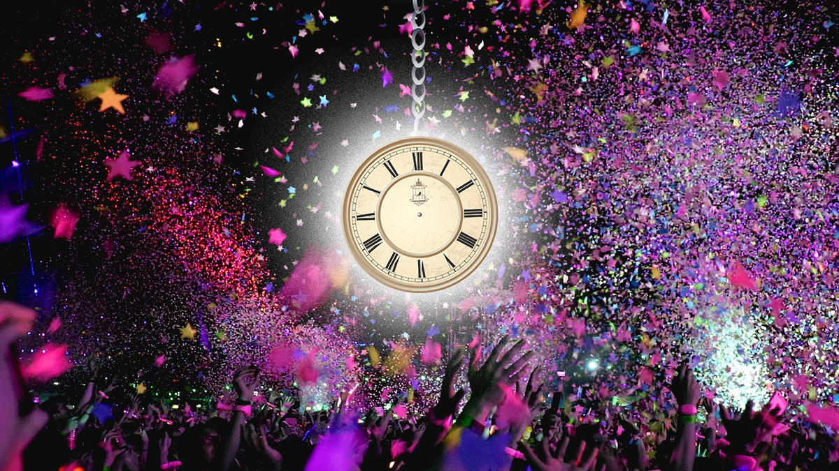 A clock as a disco ball (Credit: Pixabay)